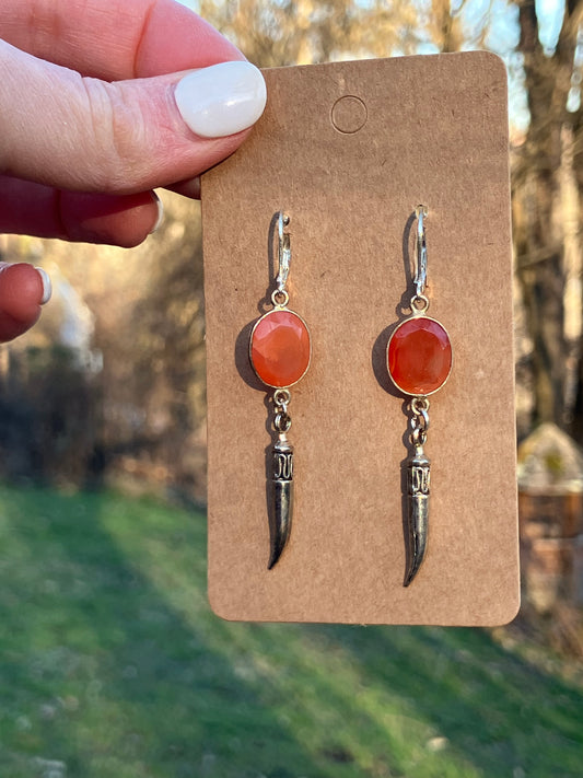 Desert Sunset Carnelian Earrings