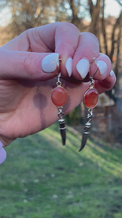 Desert Sunset Carnelian Earrings